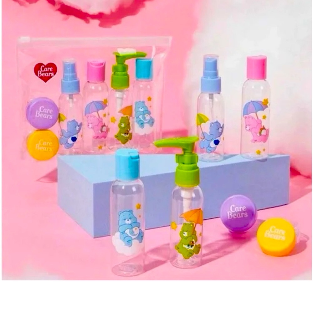 Care Bears Travel Bottle Collection 7 pc Set